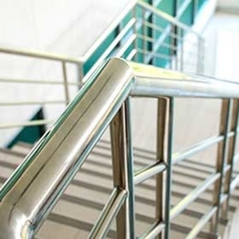 Corrimãos Escada Galvanizados Jardim Paulistano - Corrimão Tubular em Aço Galvanizado