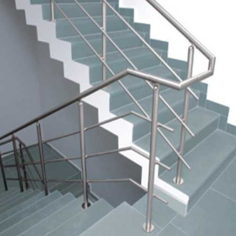 Onde Encontro Corrimão Escada Galvanizado Sorocaba - Corrimão Duplo Acessibilidade