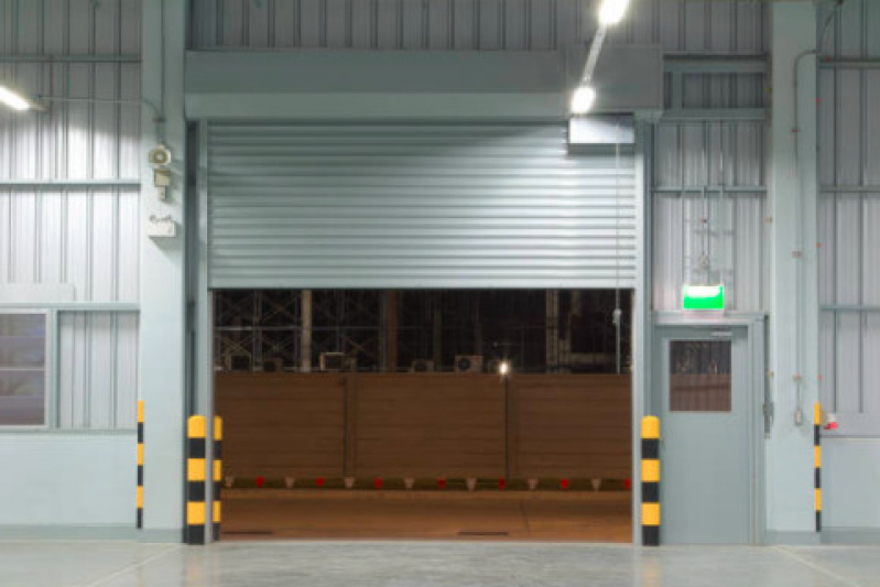 Porta de Aço de Enrolar Preço Santa Isabel - Porta de Enrolar Automática