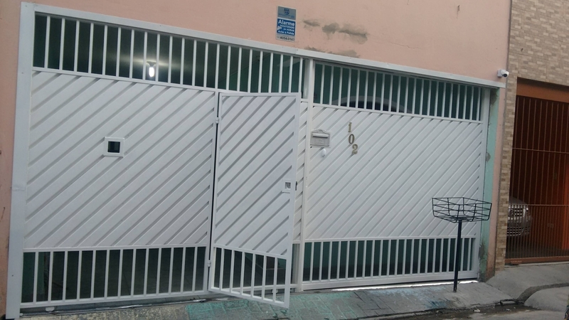 Portão Metálico para Garagem Valor Vila Mariana - Portão Metálico com Tela