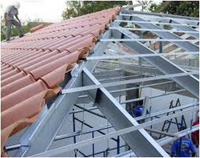 Preço de Estrutura Metálica para Telhado de Varanda Arcadas - Estrutura Metálica Residencial Telhado