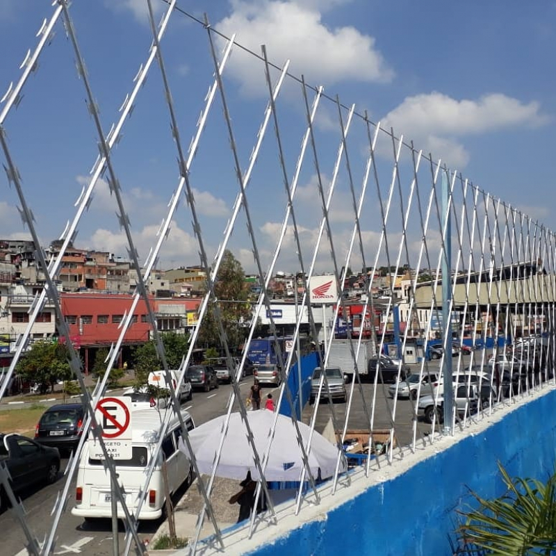 Rede Laminada para Muro Vila Alexandria - Rede Laminada Concertina Tipo Grade