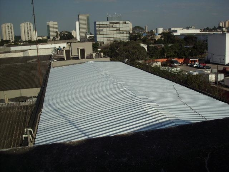 Telhado Metálico Galvanizado Jardim Santa Terezinha - Telhado Metálico Galvanizado