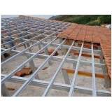 estrutura metálica galvanizada para telhado Vila Prudente